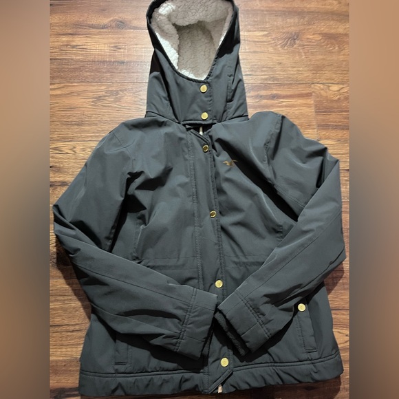 Hollister Jackets & Blazers - Hollister Grey Hooded Jacket